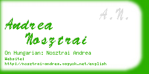 andrea nosztrai business card